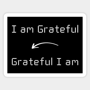 I am Grateful T-Shirt mug apparel hoodie tote gift sticker pillow art pin Magnet